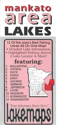 Buy map Mankato Area Lakes #90101