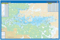 Buy map M391 - Lake Namakan Fishing Wall Map