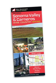Buy map Sonoma Valley & Carneros Wine Country Biking