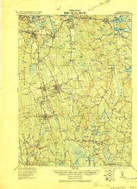 Abington Massachusetts Historical topographic map, 1:62500 scale, 15 X 15 Minute, Year 1920