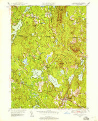 Ashburnham Massachusetts Historical topographic map, 1:24000 scale, 7.5 X 7.5 Minute, Year 1950