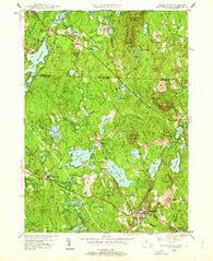 Ashburnham Massachusetts Historical topographic map, 1:24000 scale, 7.5 X 7.5 Minute, Year 1950