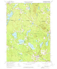 Ashburnham Massachusetts Historical topographic map, 1:24000 scale, 7.5 X 7.5 Minute, Year 1965