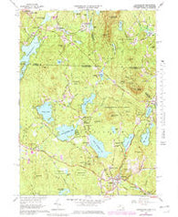 Ashburnham Massachusetts Historical topographic map, 1:25000 scale, 7.5 X 7.5 Minute, Year 1965