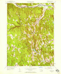 Ashfield Massachusetts Historical topographic map, 1:24000 scale, 7.5 X 7.5 Minute, Year 1955