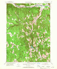 Ashfield Massachusetts Historical topographic map, 1:24000 scale, 7.5 X 7.5 Minute, Year 1955