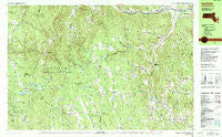 Ashfield Massachusetts Historical topographic map, 1:25000 scale, 7.5 X 15 Minute, Year 1990