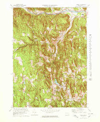 Ashfield Massachusetts Historical topographic map, 1:25000 scale, 7.5 X 7.5 Minute, Year 1971