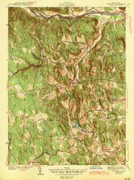 Ashfield Massachusetts Historical topographic map, 1:31680 scale, 7.5 X 7.5 Minute, Year 1943