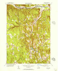 Ashfield Massachusetts Historical topographic map, 1:31680 scale, 7.5 X 7.5 Minute, Year 1955