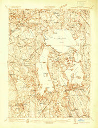 Assawompset Pond Massachusetts Historical topographic map, 1:24000 scale, 7.5 X 7.5 Minute, Year 1937