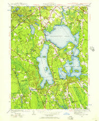 Assawompset Pond Massachusetts Historical topographic map, 1:24000 scale, 7.5 X 7.5 Minute, Year 1948