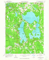 Assawompset Pond Massachusetts Historical topographic map, 1:24000 scale, 7.5 X 7.5 Minute, Year 1963