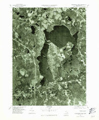 Assawompset Pond Massachusetts Historical topographic map, 1:24000 scale, 7.5 X 7.5 Minute, Year 1977