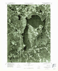 Assawompset Pond Massachusetts Historical topographic map, 1:24000 scale, 7.5 X 7.5 Minute, Year 1977