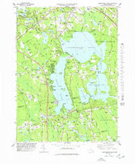 Assawompset Pond Massachusetts Historical topographic map, 1:25000 scale, 7.5 X 7.5 Minute, Year 1978