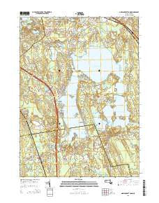 Assawompset Pond Massachusetts Current topographic map, 1:24000 scale, 7.5 X 7.5 Minute, Year 2015