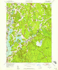 Assonet Massachusetts Historical topographic map, 1:24000 scale, 7.5 X 7.5 Minute, Year 1951