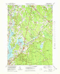 Assonet Massachusetts Historical topographic map, 1:25000 scale, 7.5 X 7.5 Minute, Year 1977