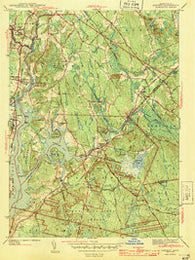 Assonet Massachusetts Historical topographic map, 1:31680 scale, 7.5 X 7.5 Minute, Year 1943