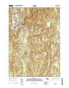 Athol Massachusetts Current topographic map, 1:24000 scale, 7.5 X 7.5 Minute, Year 2015