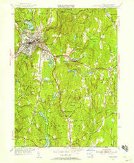 Athol Massachusetts Historical topographic map, 1:24000 scale, 7.5 X 7.5 Minute, Year 1954