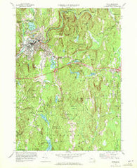 Athol Massachusetts Historical topographic map, 1:24000 scale, 7.5 X 7.5 Minute, Year 1970