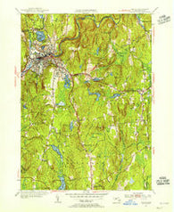 Athol Massachusetts Historical topographic map, 1:31680 scale, 7.5 X 7.5 Minute, Year 1954