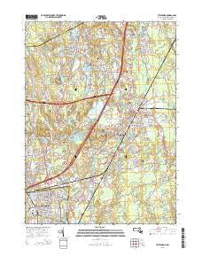 Attleboro Massachusetts Current topographic map, 1:24000 scale, 7.5 X 7.5 Minute, Year 2015