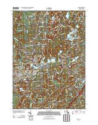 Ayer Massachusetts Historical topographic map, 1:24000 scale, 7.5 X 7.5 Minute, Year 2012