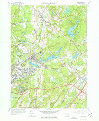 Ayer Massachusetts Historical topographic map, 1:24000 scale, 7.5 X 7.5 Minute, Year 1966