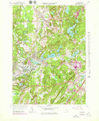 Ayer Massachusetts Historical topographic map, 1:25000 scale, 7.5 X 7.5 Minute, Year 1966