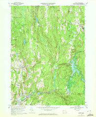 Barre Massachusetts Historical topographic map, 1:24000 scale, 7.5 X 7.5 Minute, Year 1969
