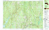 Barre Massachusetts Historical topographic map, 1:25000 scale, 7.5 X 15 Minute, Year 1988