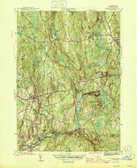 Barre Massachusetts Historical topographic map, 1:31680 scale, 7.5 X 7.5 Minute, Year 1946