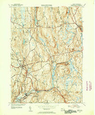 Barre Massachusetts Historical topographic map, 1:31680 scale, 7.5 X 7.5 Minute, Year 1954