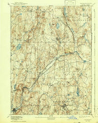 Barre Massachusetts Historical topographic map, 1:62500 scale, 15 X 15 Minute, Year 1894