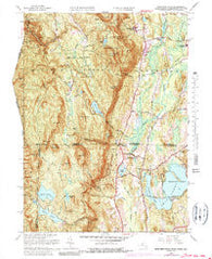 Bash Bish Falls Massachusetts Historical topographic map, 1:24000 scale, 7.5 X 7.5 Minute, Year 1958