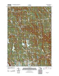 Becket Massachusetts Historical topographic map, 1:24000 scale, 7.5 X 7.5 Minute, Year 2012