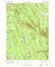 Becket Massachusetts Historical topographic map, 1:24000 scale, 7.5 X 7.5 Minute, Year 1973