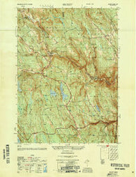 Becket Massachusetts Historical topographic map, 1:25000 scale, 7.5 X 7.5 Minute, Year 1954