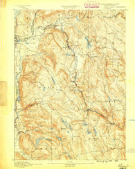 Becket Massachusetts Historical topographic map, 1:62500 scale, 15 X 15 Minute, Year 1888