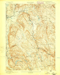 Becket Massachusetts Historical topographic map, 1:62500 scale, 15 X 15 Minute, Year 1893