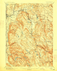Becket Massachusetts Historical topographic map, 1:62500 scale, 15 X 15 Minute, Year 1897