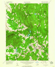 Belchertown Massachusetts Historical topographic map, 1:24000 scale, 7.5 X 7.5 Minute, Year 1949