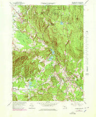 Belchertown Massachusetts Historical topographic map, 1:25000 scale, 7.5 X 7.5 Minute, Year 1964