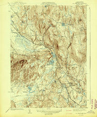 Belchertown Massachusetts Historical topographic map, 1:31680 scale, 7.5 X 7.5 Minute, Year 1942