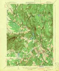 Belchertown Massachusetts Historical topographic map, 1:31680 scale, 7.5 X 7.5 Minute, Year 1943