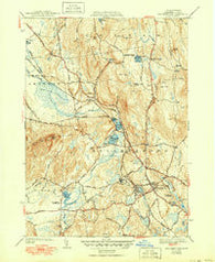 Belchertown Massachusetts Historical topographic map, 1:31680 scale, 7.5 X 7.5 Minute, Year 1943