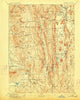 Belchertown Massachusetts Historical topographic map, 1:62500 scale, 15 X 15 Minute, Year 1893